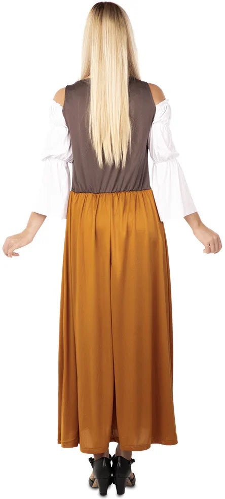 Disfraz de Mesonera Medieval Marrón para Mujer Taberneras y Campesinas Medievales EuroCarnavales